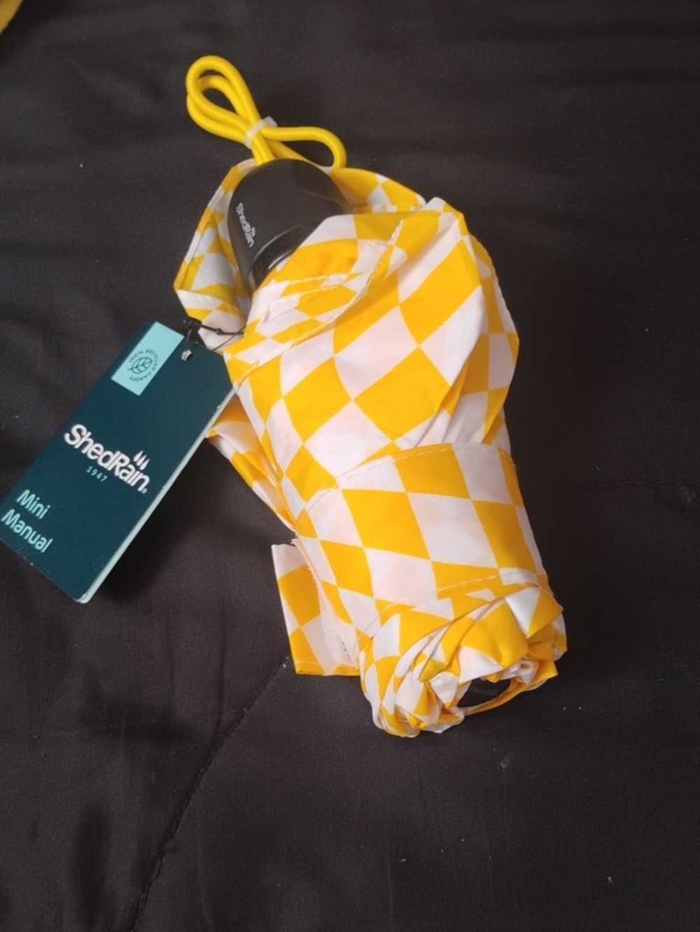 Target🎯Yellow Checker Mini Umbrella🆕💦☔